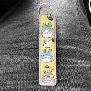 5/$25 - My Neighbor Totoro Yellow Embroidered Keychain Jet Tag Anime